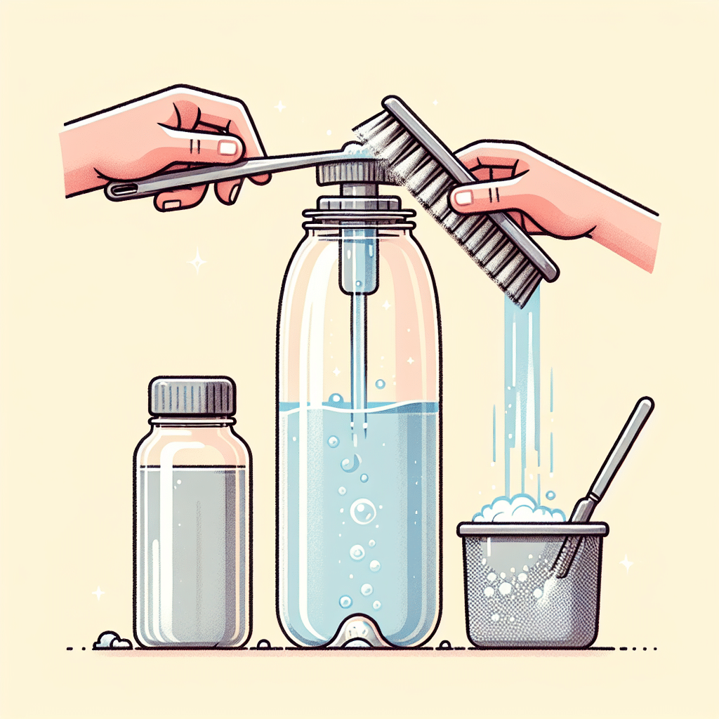 Cleaning reusable water bottles with filters
