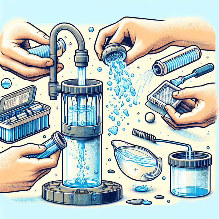 How to clean portable water filters