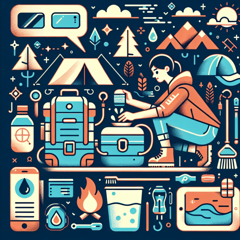 Portable filter care during trips