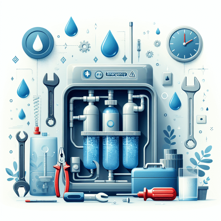 Emergency maintenance for water purifiers