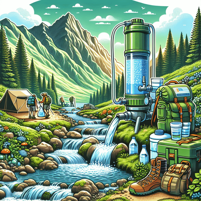 Gravity-fed water filters for outdoor adventurers