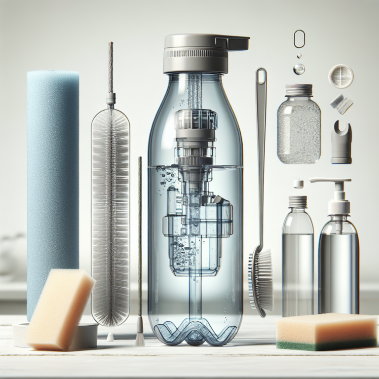How to clean reusable water bottles equipped with filters